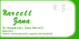 marcell zana business card